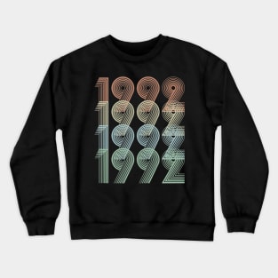 Vintage 1992 28th Birthday Gift Men Women Crewneck Sweatshirt
